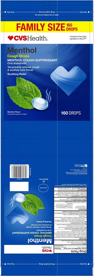 CVS Menthol 160ct 60002007 4-20-22.jpg CVS Menthol 160ct Cough Drops - CVS Menthol 160ct 60002007 4 20 22